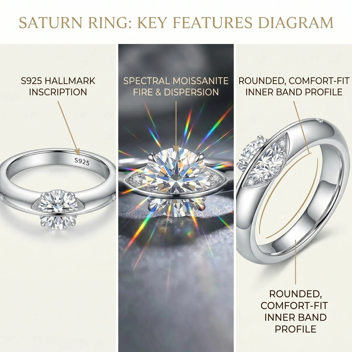 The Celestial Spin Ring: Find Your Calm in Quiet Elegance--Last Day Sale-90% OFF🔥