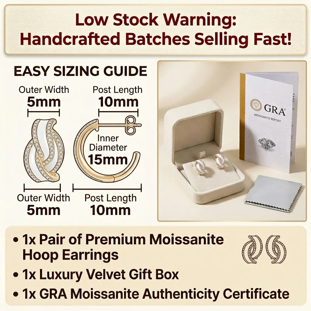 🔥Limited Time 90% Off:14K Gold Plated Hoop Earrings – Elegant Women’s Jewelry