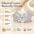 Ethereal Butterfly Ring: 3-Carat Lab-Grown Diamond (90% OFF Today)