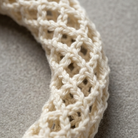 10pcs Cream Crochet Lace Bracelet with Pearl and Ribbon Accent